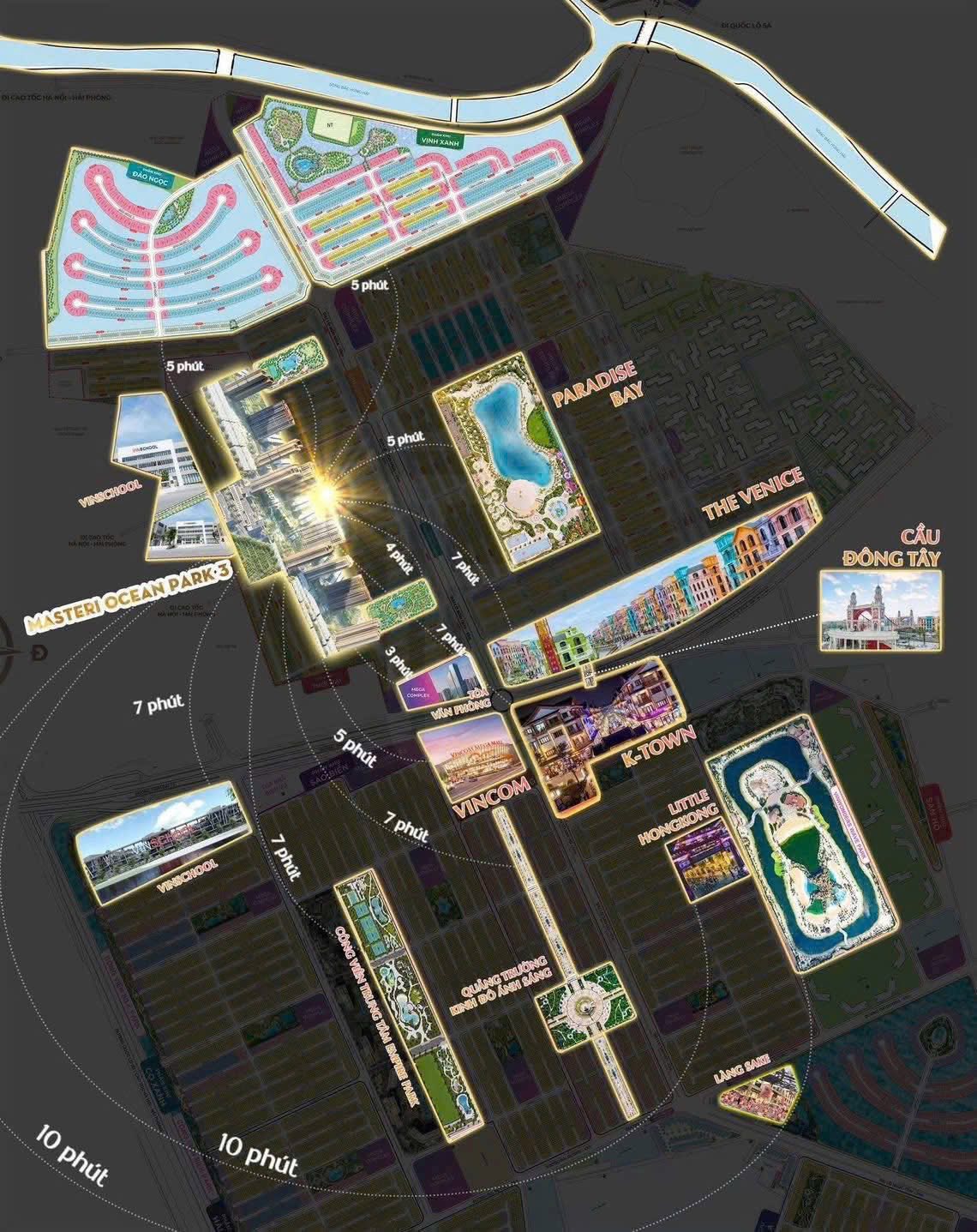 Vai trò kết nối vùng của dự án Masteri Ocean Park 3